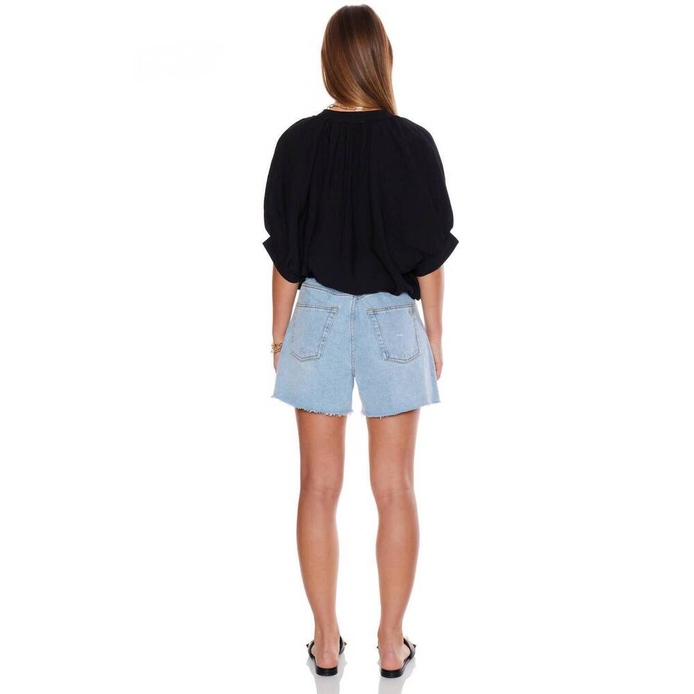 NEW PINCH v-neck tunic top in black - Picture 5 of 5